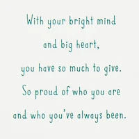 Proud of You Now and Always Christmas Card for Son for only USD 4.99 | Hallmark