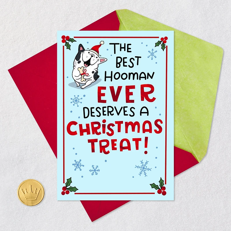 Best Hooman Ever Funny Christmas Card From Dog for only USD 2.99 | Hallmark