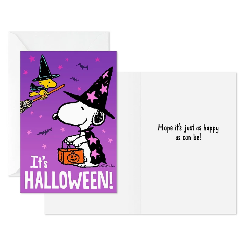Peanuts® Snoopy and Woodstock Witches Halloween Cards, Pack of 6 for only USD 6.99 | Hallmark