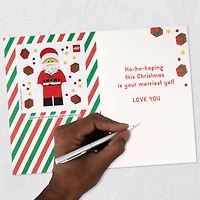 LEGO® Santa Claus Christmas Card for Grandson With Stickers for only USD 5.99 | Hallmark