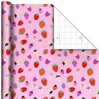 Strawberry-Scented Colorful Berries on Pink Wrapping Paper Roll, 15 sq. ft. for only USD 5.99 | Hallmark