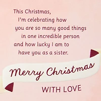 Celebrating You With Love Christmas Card for Sister for only USD 5.59 | Hallmark