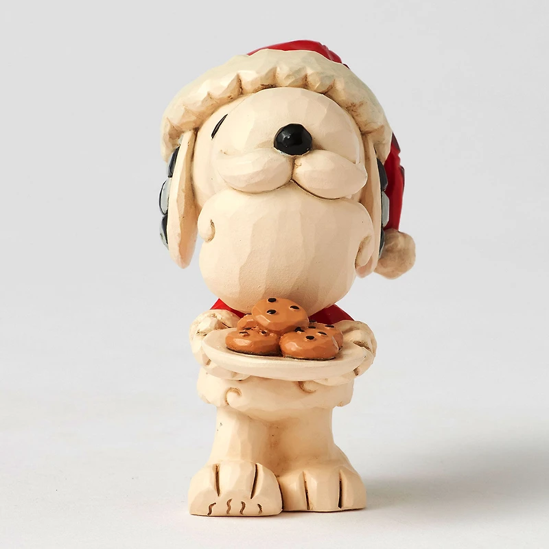 Jim Shore Peanuts Snoopy Santa With Cookie Plate Mini Figurine, 3.3" for only USD 29.99 | Hallmark