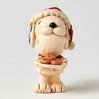 Jim Shore Peanuts Snoopy Santa With Cookie Plate Mini Figurine, 3.3" for only USD 29.99 | Hallmark