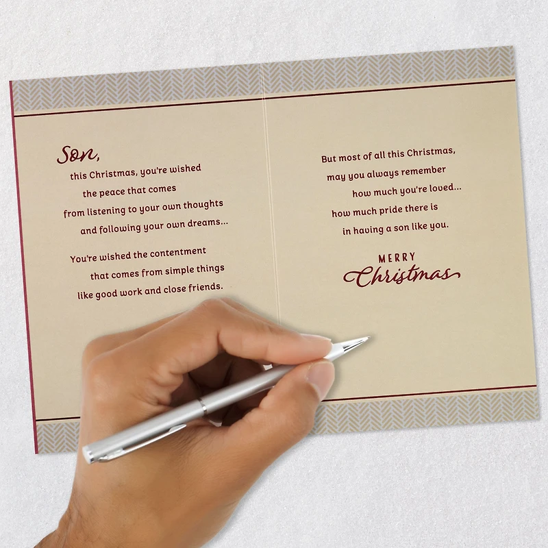 Wishes Filled With Love Christmas Card for Son for only USD 5.99 | Hallmark