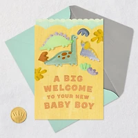Dinosaurs Big Welcome New Baby Boy Card for only USD 5.99 | Hallmark