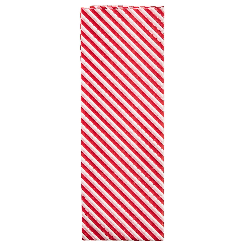 Red and White Diagonal Stripes Christmas Tissue Paper, 6 sheets for only USD 1.99 | Hallmark