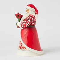 Jim Shore Heartwood Creek Santa With Blooming Amaryllis Figurine, 8.35" for only USD 69.99 | Hallmark