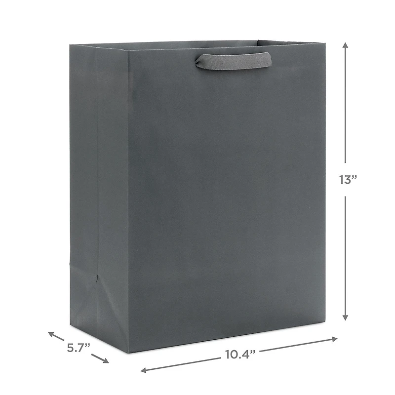 13" Gray Large Gift Bag for only USD 4.49 | Hallmark