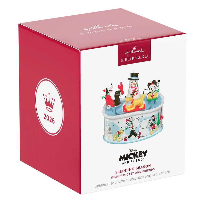 Disney Mickey and Friends Sledding Season Musical Ornament With Light and Motion for only USD 54.99 | Hallmark