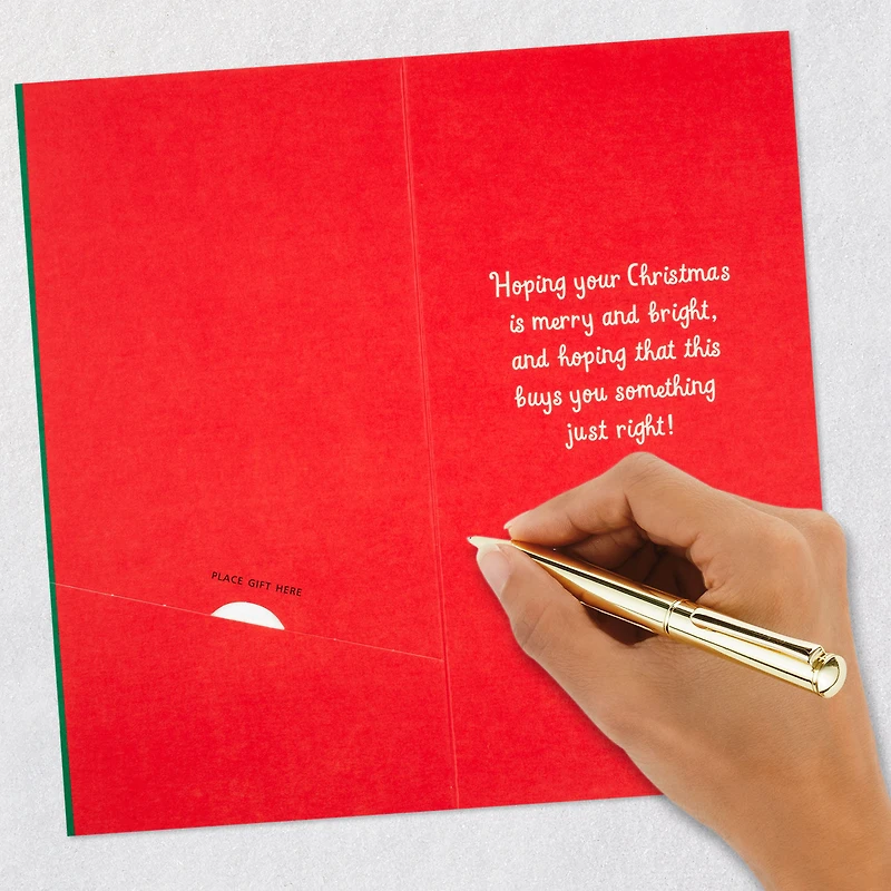 Merry, Bright and Just Right Money Holder Christmas Card for only USD 3.99 | Hallmark