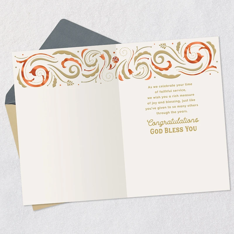 Celebrating Your Faithful Service Religious Golden Jubilee Card for only USD 3.99 | Hallmark