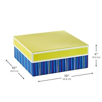 10" Square Vertical Stripes Gift Box for only USD 10.99 | Hallmark