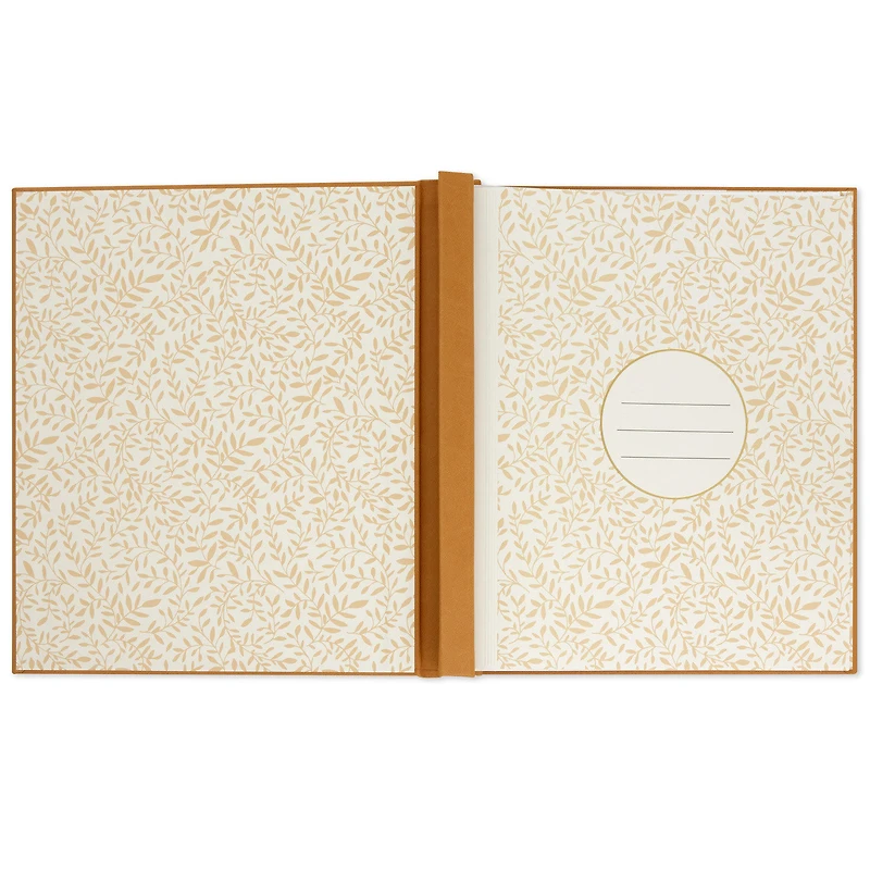 Our Family Gold on Tan Refillable Photo Album for only USD 39.99 | Hallmark