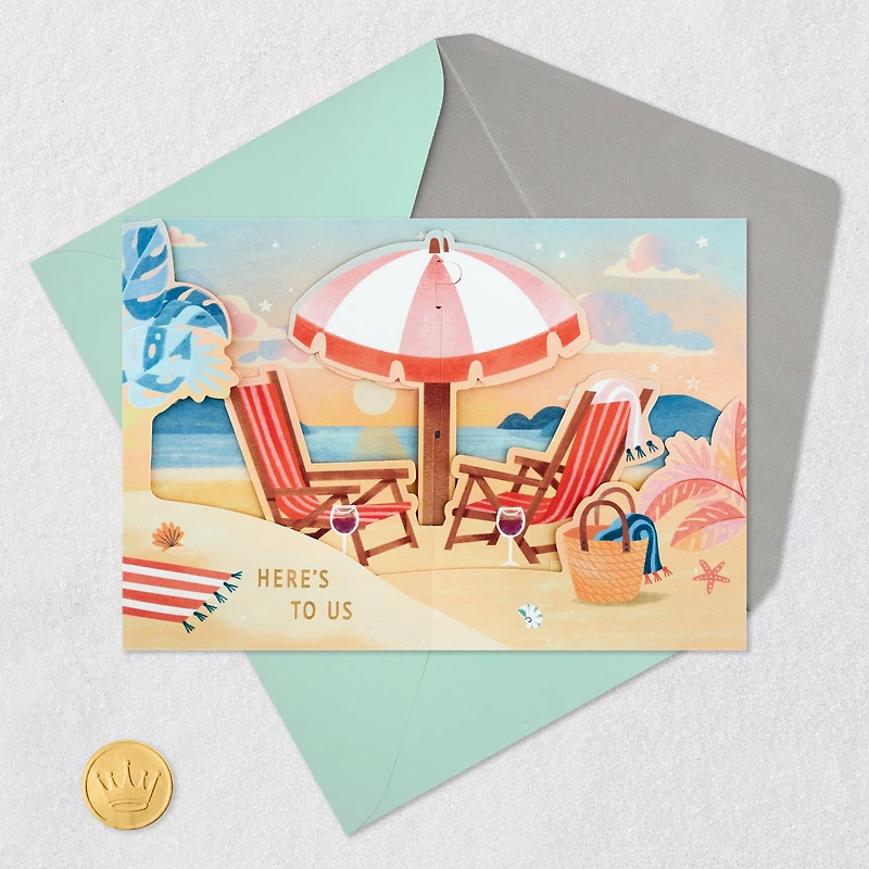 Here’s to Us 3D Pop-Up Anniversary Card for only USD 6.99 | Hallmark