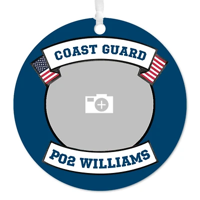 Coast Guard Metal Personalized Ornament, Custom Photo and Text for only USD 17.99 | Hallmark