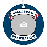 Coast Guard Metal Personalized Ornament, Custom Photo and Text for only USD 17.99 | Hallmark