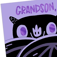 Purple and Black Bat Halloween Card for Grandson for only USD 3.99 | Hallmark