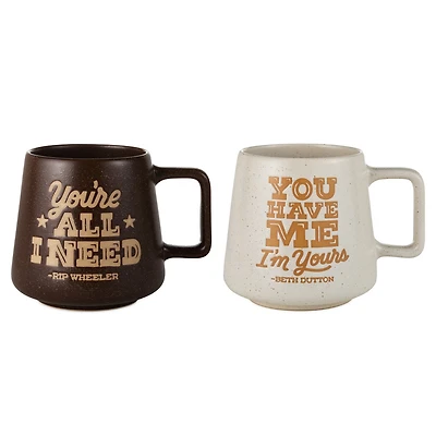Yellowstone Beth Dutton and Rip Wheeler Mugs, Set of 2 for only USD 39.99 | Hallmark