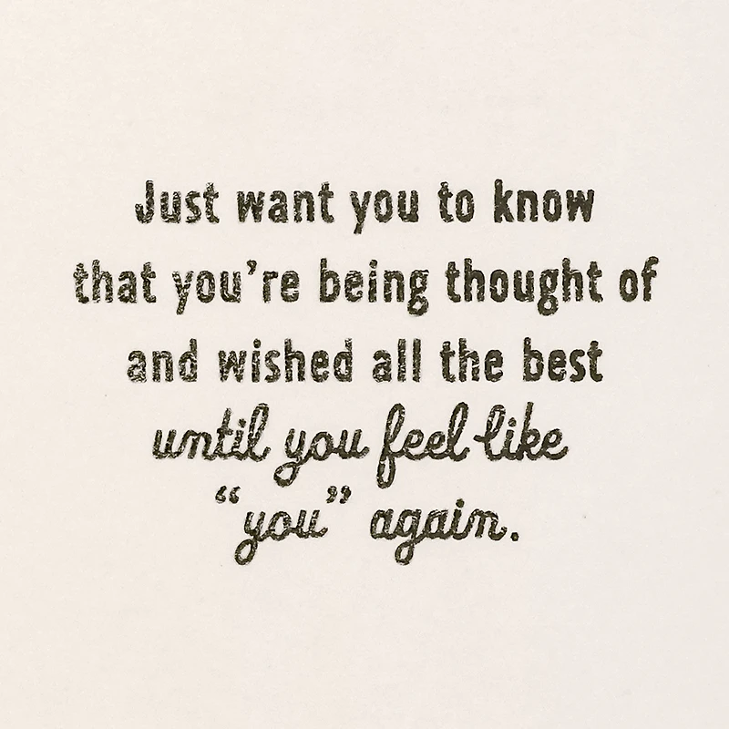 Until You Feel Like You Again Get Well Card for only USD 4.99 | Hallmark