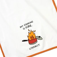 My Cooking Is Fire Funny Tea Towel, 18x26 for only USD 14.99 | Hallmark