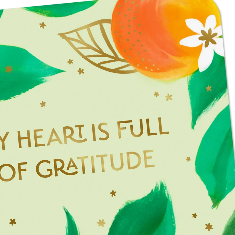 My Heart Is Full of Gratitude Thank You Card for only USD 2.99 | Hallmark