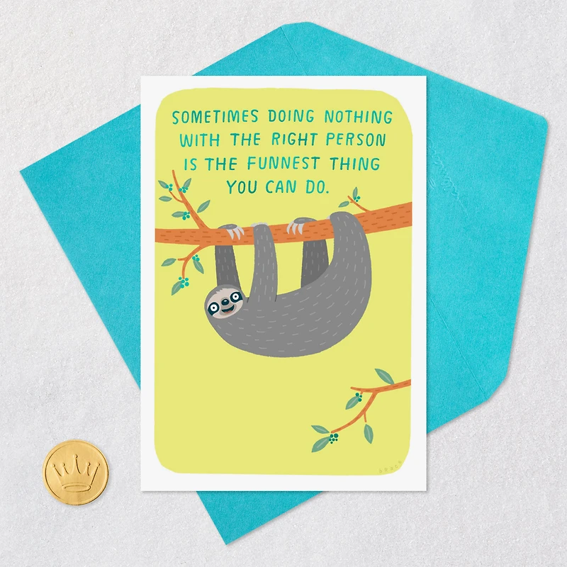 The Funnest Thing, Sloth Funny Friendship Card for only USD 4.49 | Hallmark