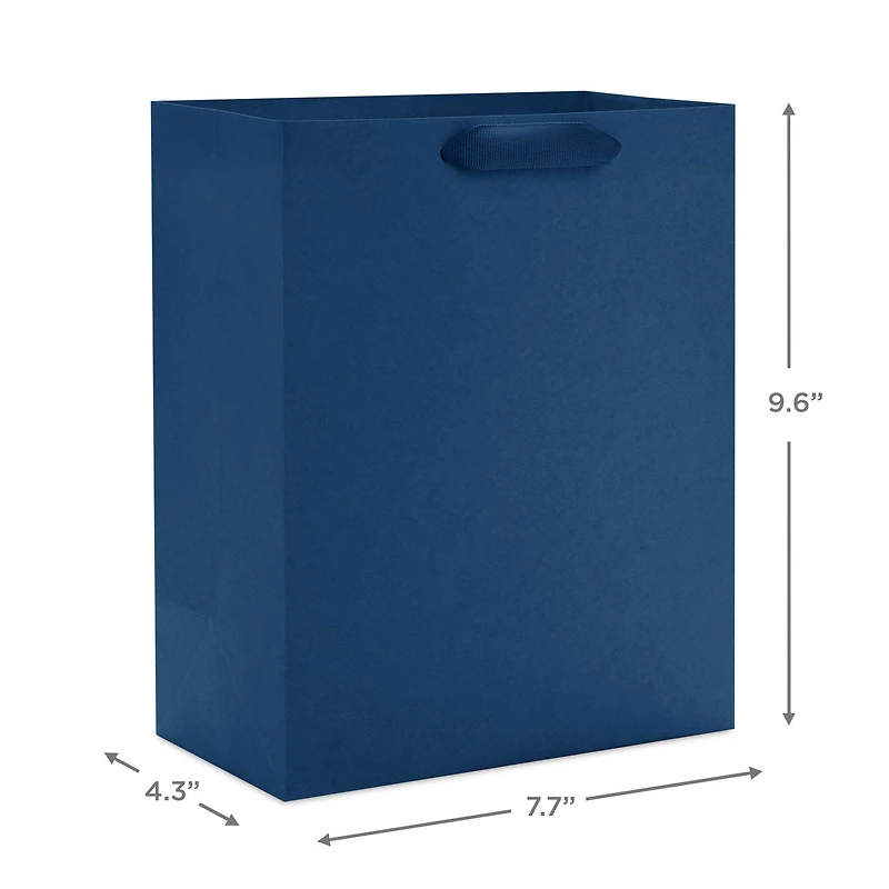 9.6" Solid Navy Blue Medium Gift Bag for only USD 3.49 | Hallmark