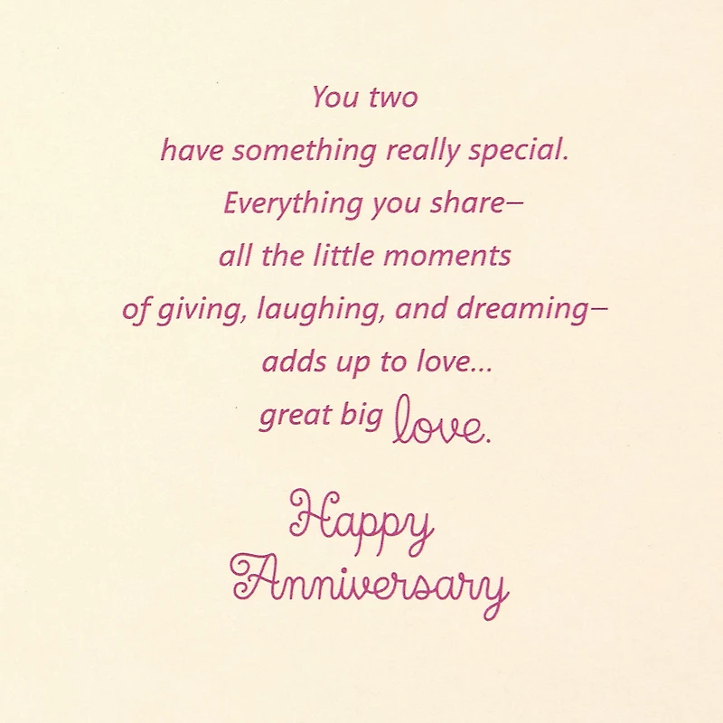 Great Big Love Anniversary Card for Couple for only USD 5.59 | Hallmark