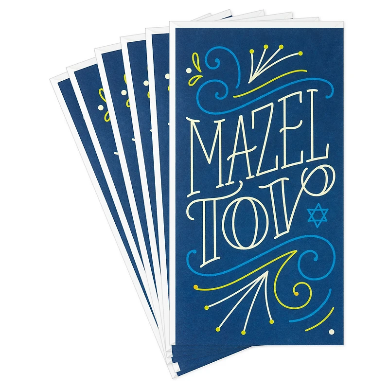 Mazel Tov Money Holder Congratulations Card, Pack of 6 for only USD 5.99 | Hallmark