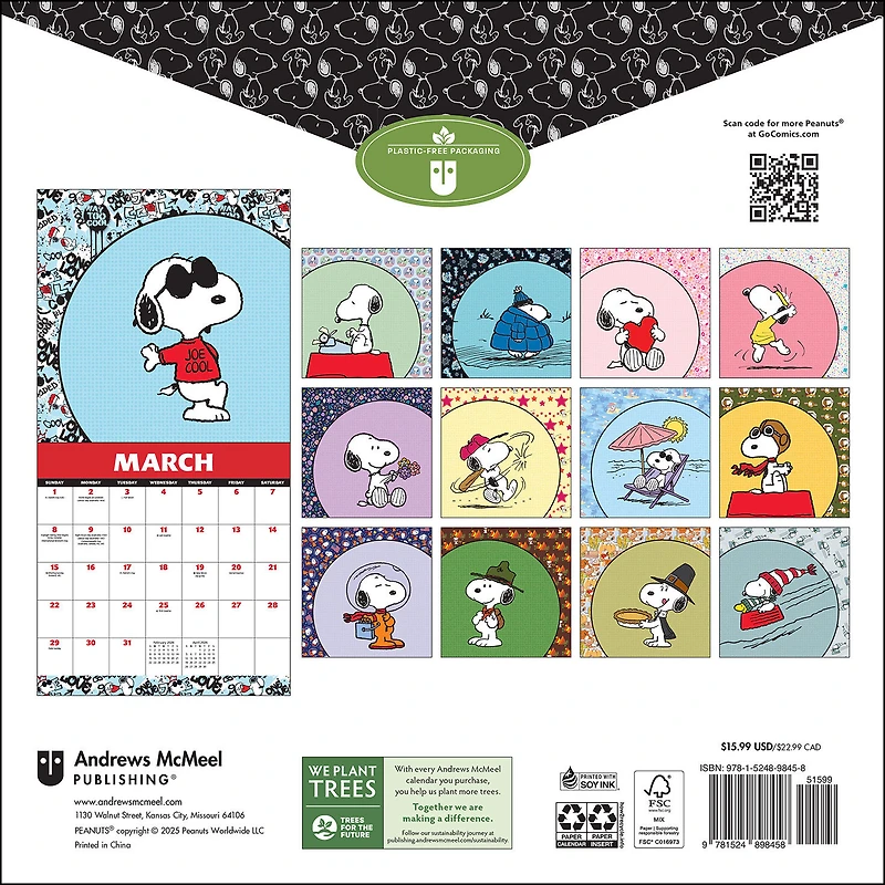Peanuts Snoopy 2026 Wall Calendar for only USD 15.99 | Hallmark