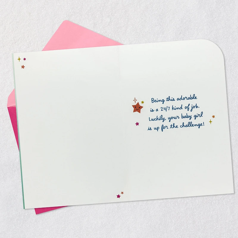 Cutie on Duty New Baby Girl Card for only USD 5.99 | Hallmark