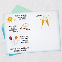 A Toast to the Two of You Anniversary Card for only USD 4.59 | Hallmark