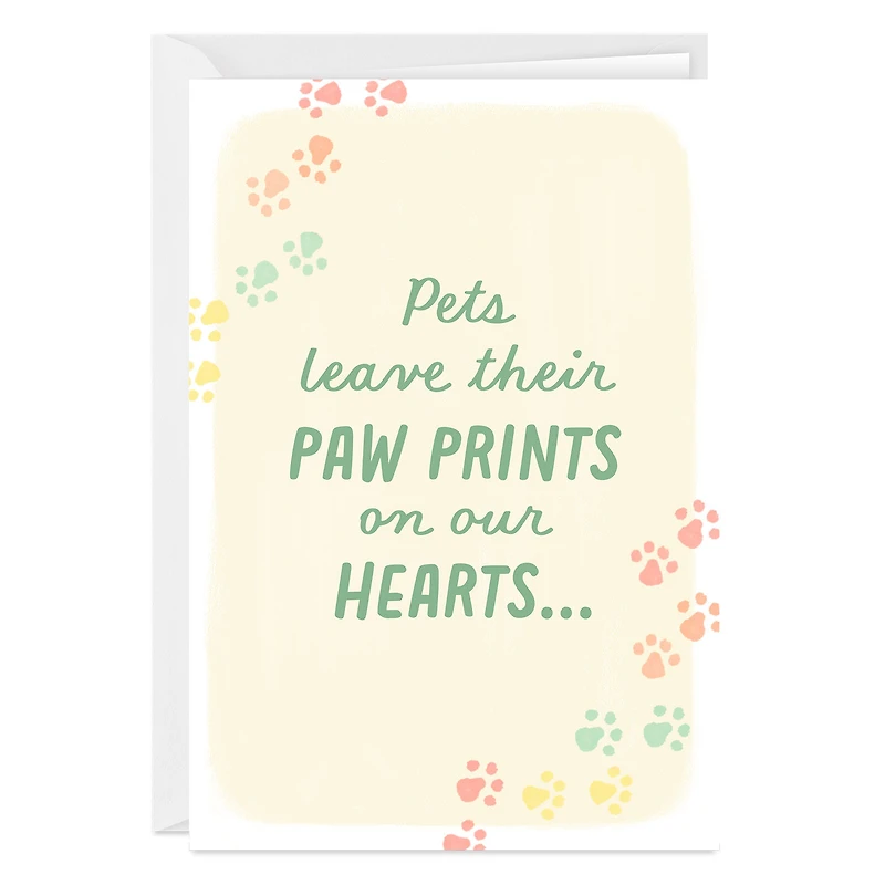 Beloved Paw Prints Custom Pet Sympathy Card for only USD 4.99 | Hallmark