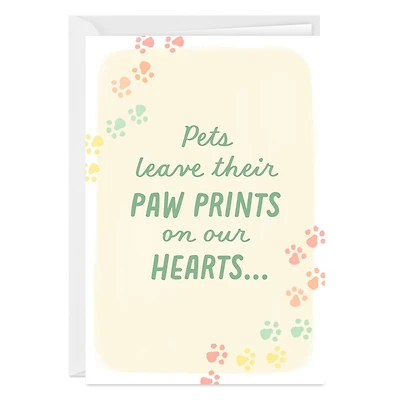 Beloved Paw Prints Custom Pet Sympathy Card for only USD 4.99 | Hallmark