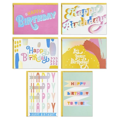 Peppy Pastels Assorted Birthday Cards, Box of 36 for only USD 16.99 | Hallmark