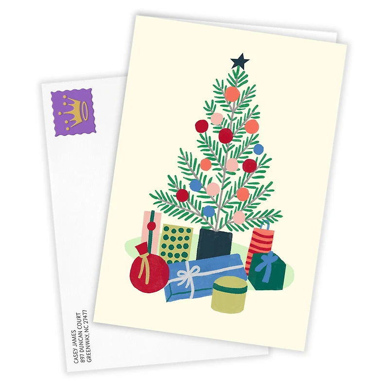 Colorful Tree Custom Christmas Card for only USD 4.99 | Hallmark
