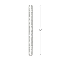 Snowflakes on Metallic Silver Jumbo Holiday Wrapping Paper Roll, 54 sq. ft. for only USD 9.99 | Hallmark
