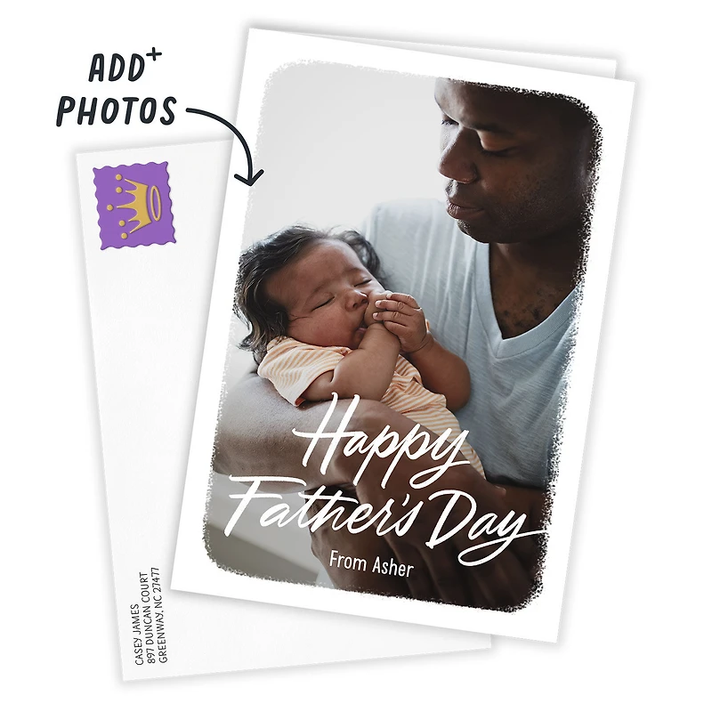 Personalized White Frame Father’s Day Photo Card for only USD 4.99 | Hallmark