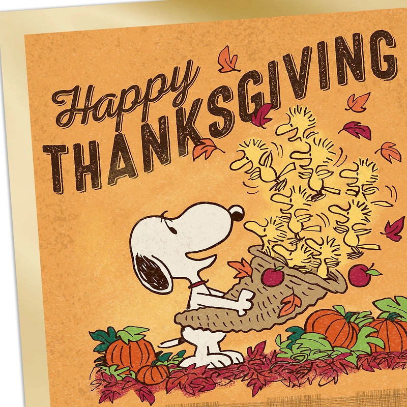 Peanuts® Snoopy and Woodstock Lots of Love Thanksgiving Card for only USD 2.99 | Hallmark