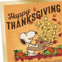 Peanuts® Snoopy and Woodstock Lots of Love Thanksgiving Card for only USD 2.99 | Hallmark