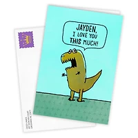 T-Rex Hug Funny Custom Love Card for only USD 4.99 | Hallmark