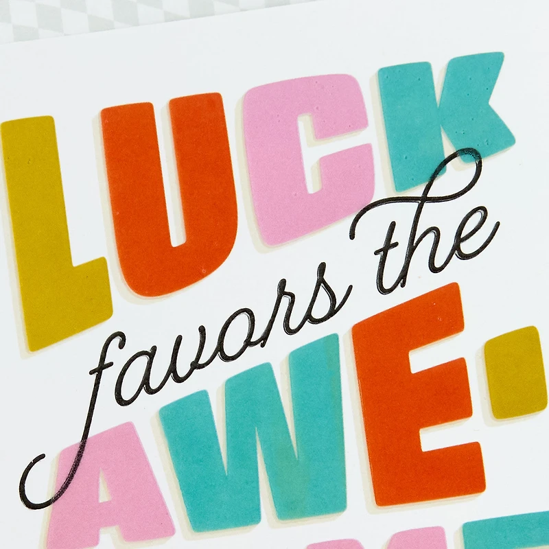 Luck Favors the Awesome Good Luck Card for only USD 4.59 | Hallmark