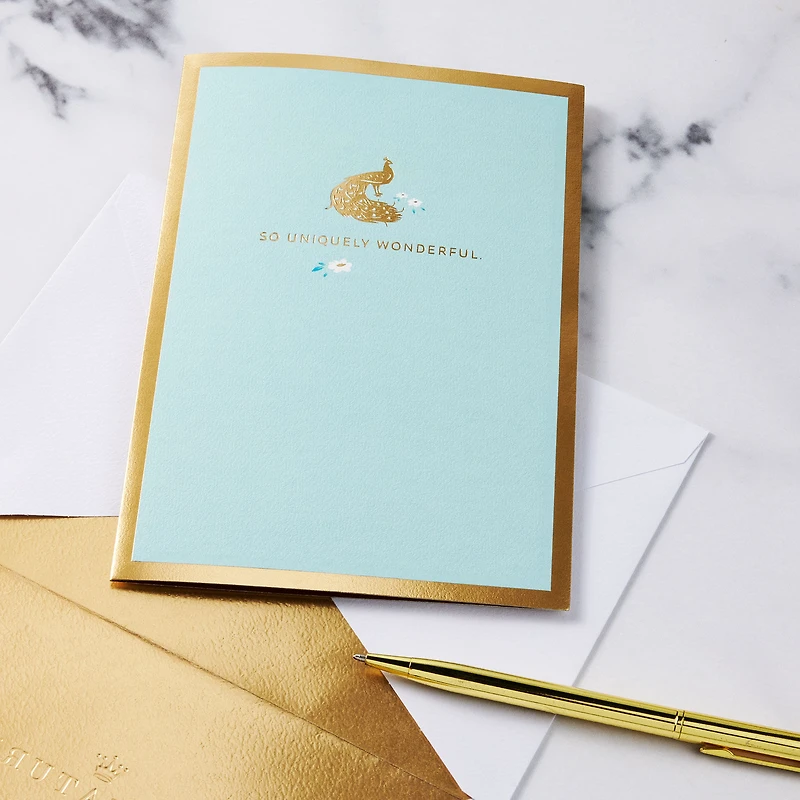 Uniquely Wonderful, Peacock Pop-Up Encouragement Card for only USD 12.99 | Hallmark