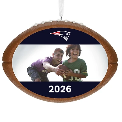 NFL New England Patriots Football Personalized Ornament