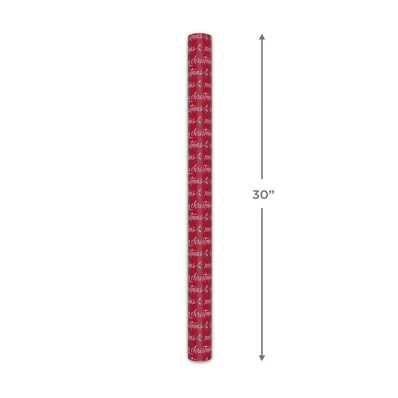Cinnamon-Scented Merry Christmas on Red Wrapping Paper Roll, 20 sq. ft. for only USD 5.99 | Hallmark