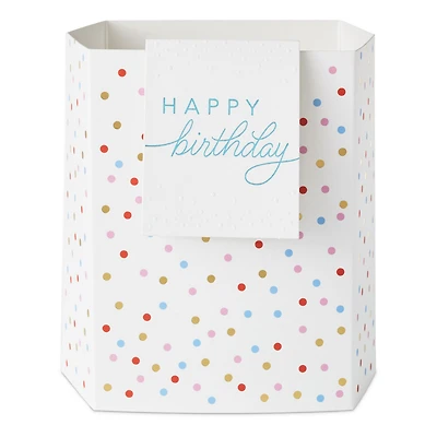 Build-a-Bouquet Happy Birthday Confetti Pop-Up Paper Vase With Mini Card for only USD 4.99 | Hallmark