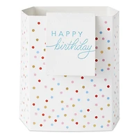 Build-a-Bouquet Happy Birthday Confetti Pop-Up Paper Vase With Mini Card for only USD 4.99 | Hallmark