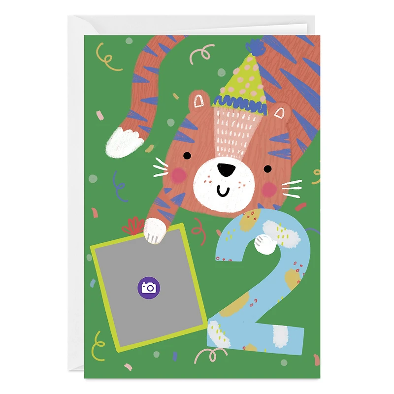 Festive Tiger Custom 2nd Birthday Card for only USD 4.99 | Hallmark