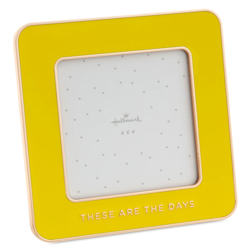 These Are the Days Yellow Enamel Picture Frame, 4x4 for only USD 22.99 | Hallmark